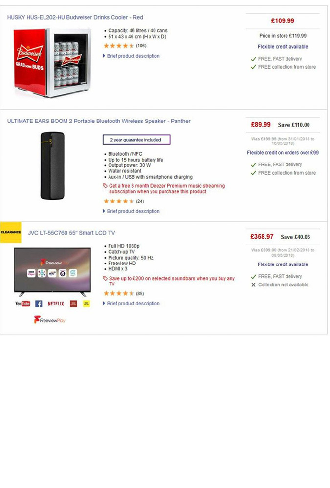 Currys july 2018 offers page 3