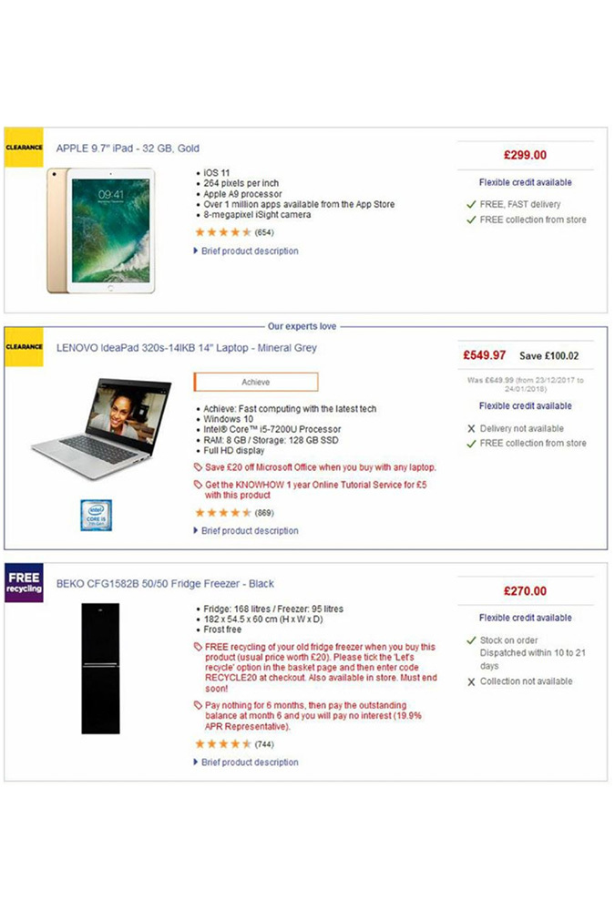 Currys july 2018 offers page 4