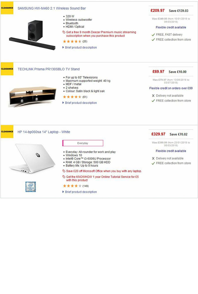 Currys july 2018 offers page 6