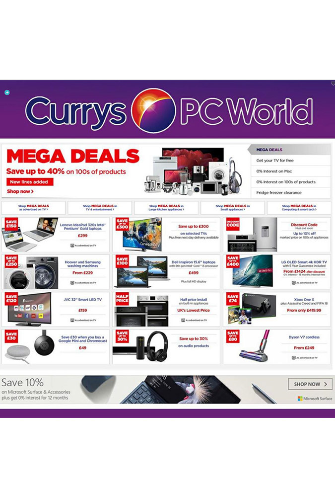 Currys june 2018 offers page 1