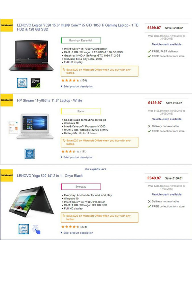 Currys october 2 2018 offers page 2