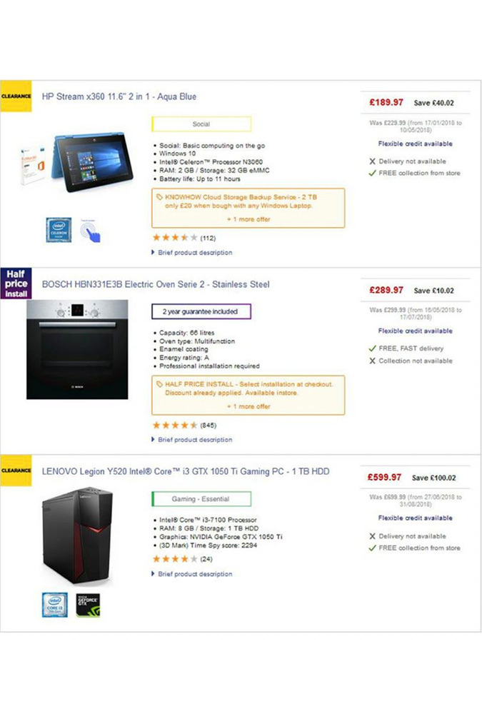 Currys october 2 2018 offers page 3