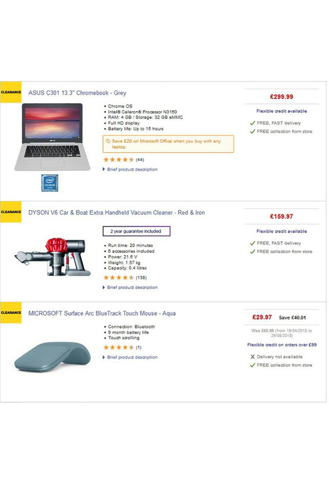 Currys october 2 2018 offers page 6