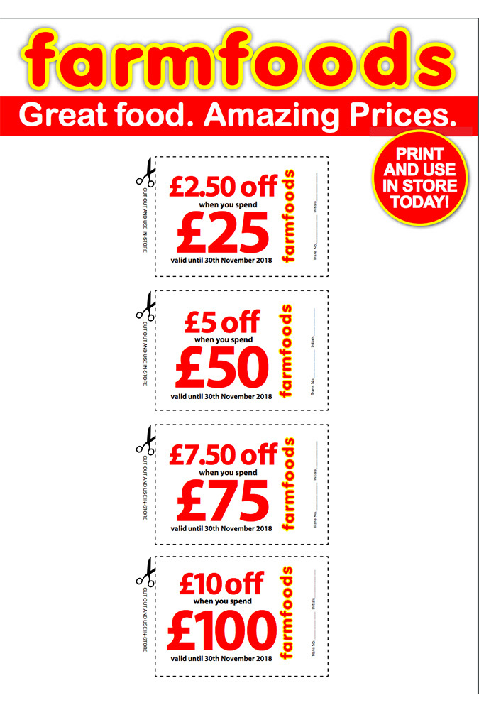Farmfoods november 1 2018 offers