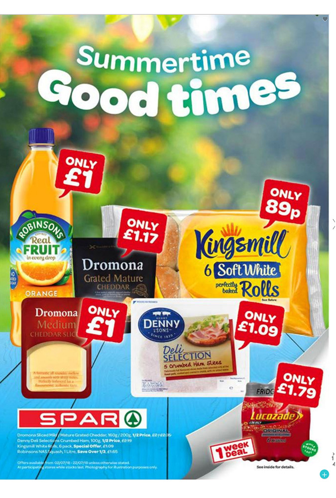 Spar july 2 2018 offers page 1