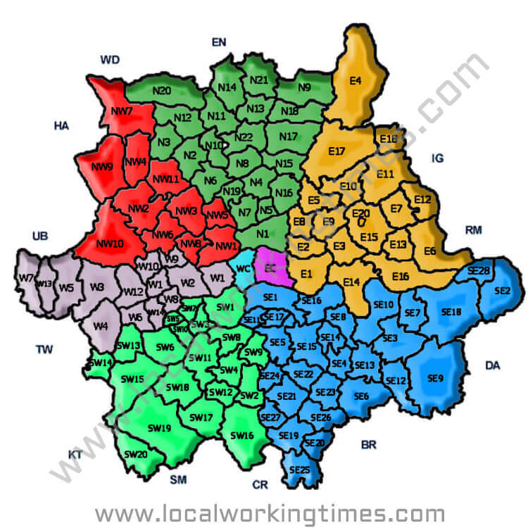 London Postcode List